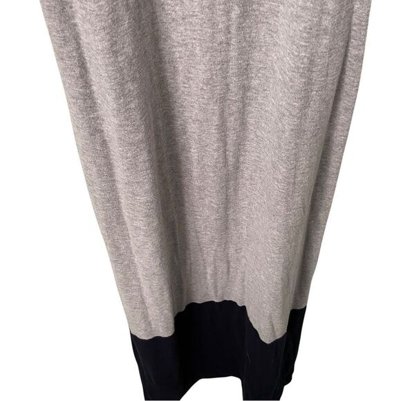Vince Colorblock Gray Navy Scoop Neck Maxi Dress in Size Medium - Picture 9 of 10